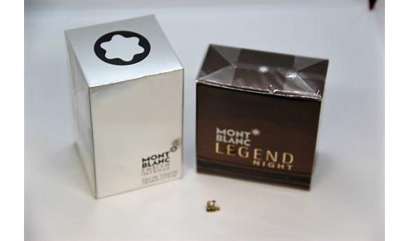 2 flacons eau de parfum MONTBLANC Legend Night 50ml en flacon eau de toilette MONTBLANC Emblem Intens